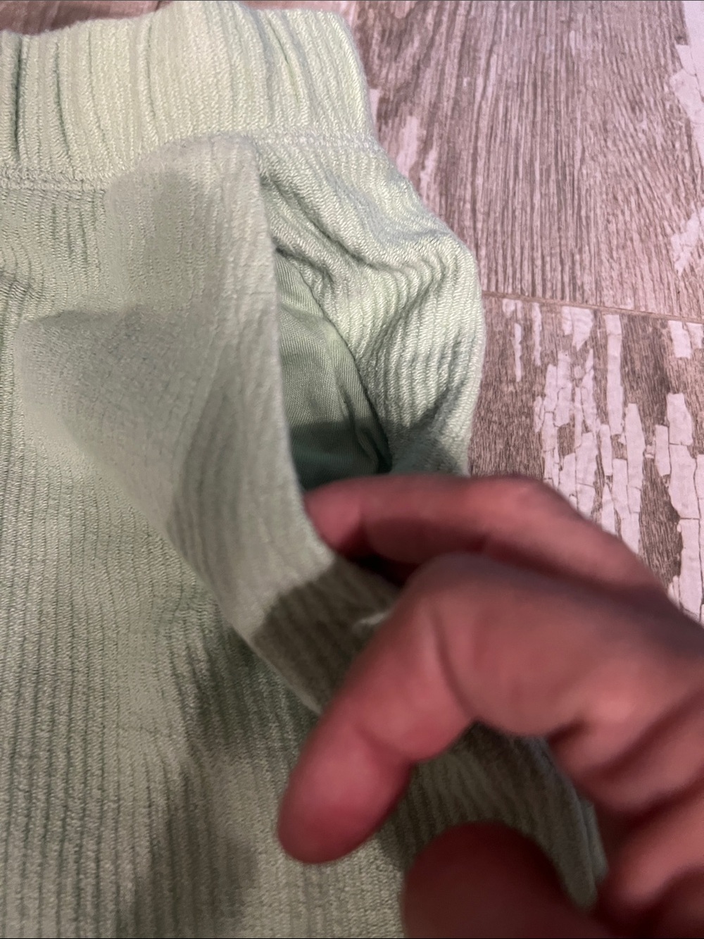 💗PINK VS Boyfriend Ribbed Terry Fleece Lounge Short-Lime & Teal Tee (M) - Picture 11 of 11